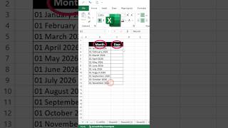 excel eomonth formula #excel #exceltricks #excelformula #exceltutorial #shorts #ytshorts #viral #yt