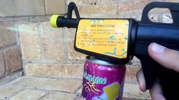 M4/M16 Silly String Gun Shooting in Slow Motion!! (120fps)