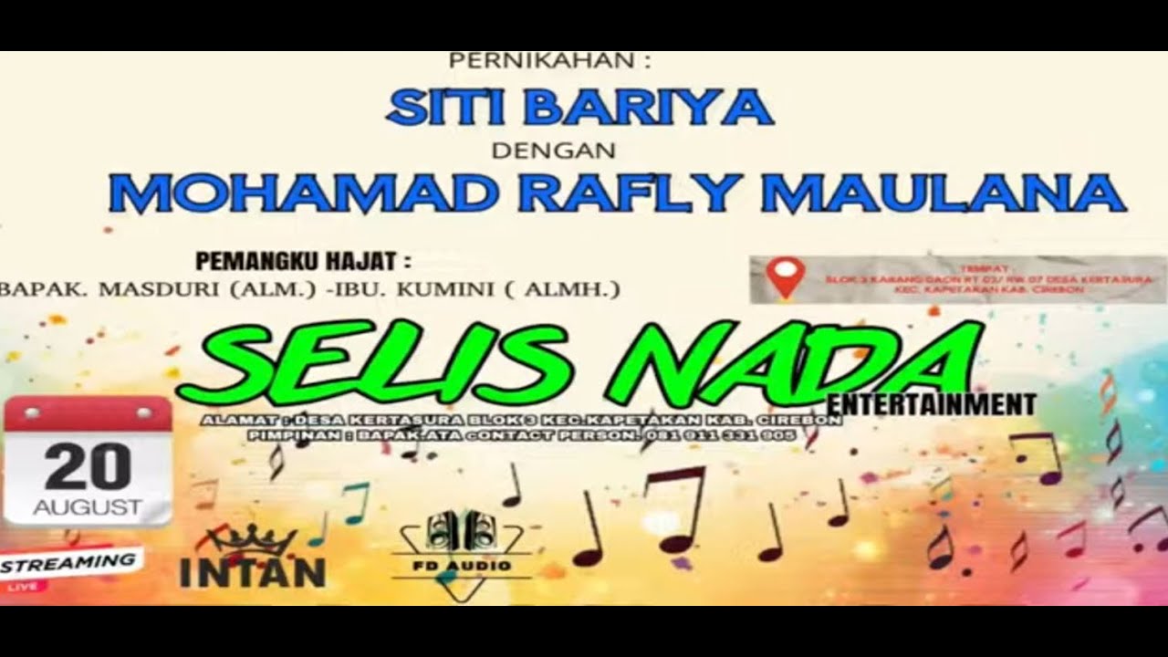 🔴 LIVE MALAM SELIS NADA ENTERTAINMENT  // DS. KERTASURA - KAPETAKAN - CRB // 20 AGUSTUS 2025