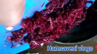 Beetroot Poriyal In Tamil Hamsaveni Vlogs