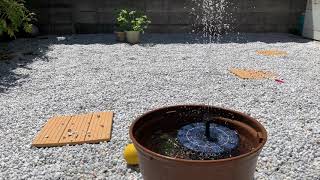 庭のミニ噴水