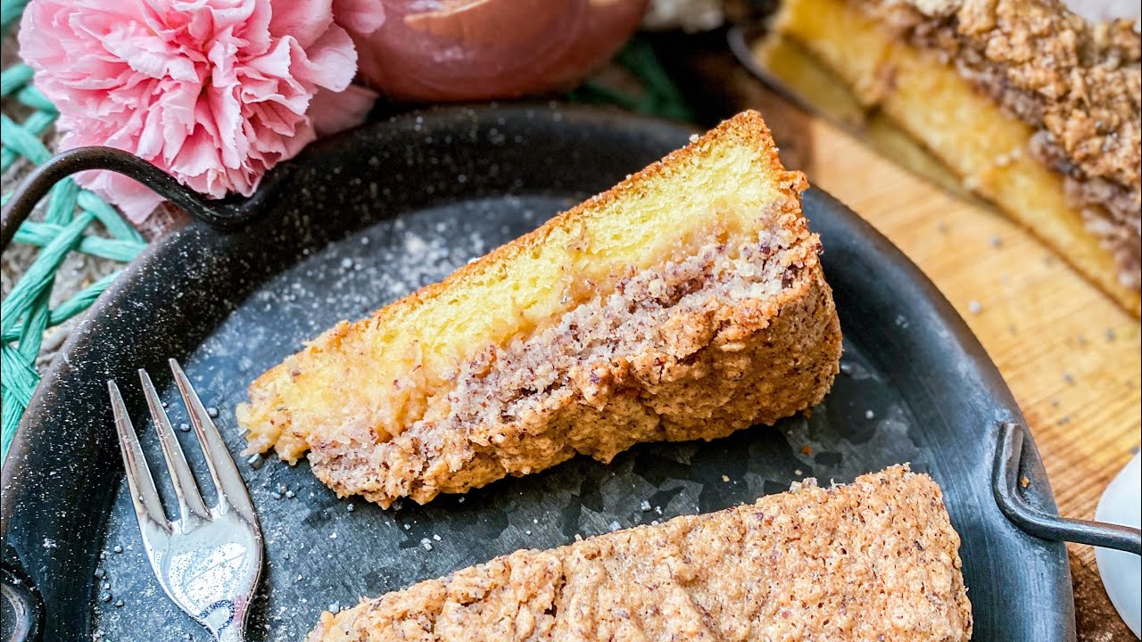 Mega saftiger und leckerer Apfelkuchen mit Haselnuss Baiserkruste ...