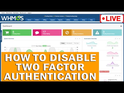 [🔴LIVE] How to Disable Two factor Authentication in WHMCS?