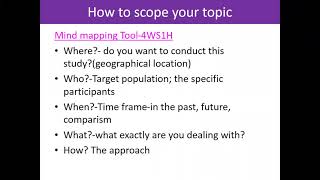 HOW TO FORMULATE YOUR RESEARCH TOPIC AND PROPOSAL BY DR ETHEL YIRANBON