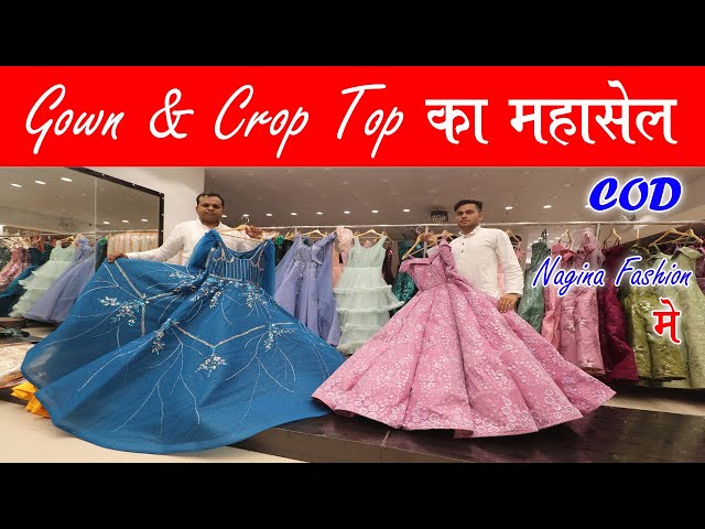 Gown & Crop Top का महासेल | Cash On Delivery - YouTube