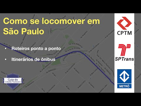 Vídeo: Como se locomover em São Paulo: guia de transporte público