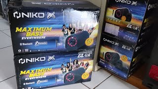 Salon bluetooth Niko subwoofer car speaker GL06 karaoke and maximum bass every where