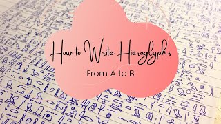 How to Write Hieroglyphs: From A to B [1 Consonant Signs]