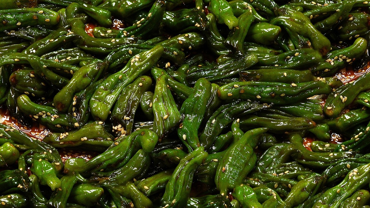 ✔Рецепт жареного перца Шишито (Кваригочу).