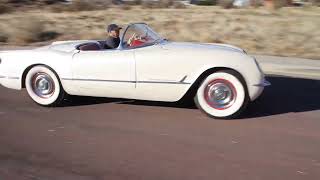 1954 White Corvette Drive back