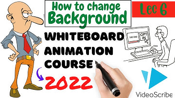 How To Change Background In Videoscribe | Whiteboard Animation Course 2022