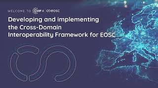 CDIF4EOSC: DISCOVER THE PROJECT IN OUR PRESENTATION VIDEO
