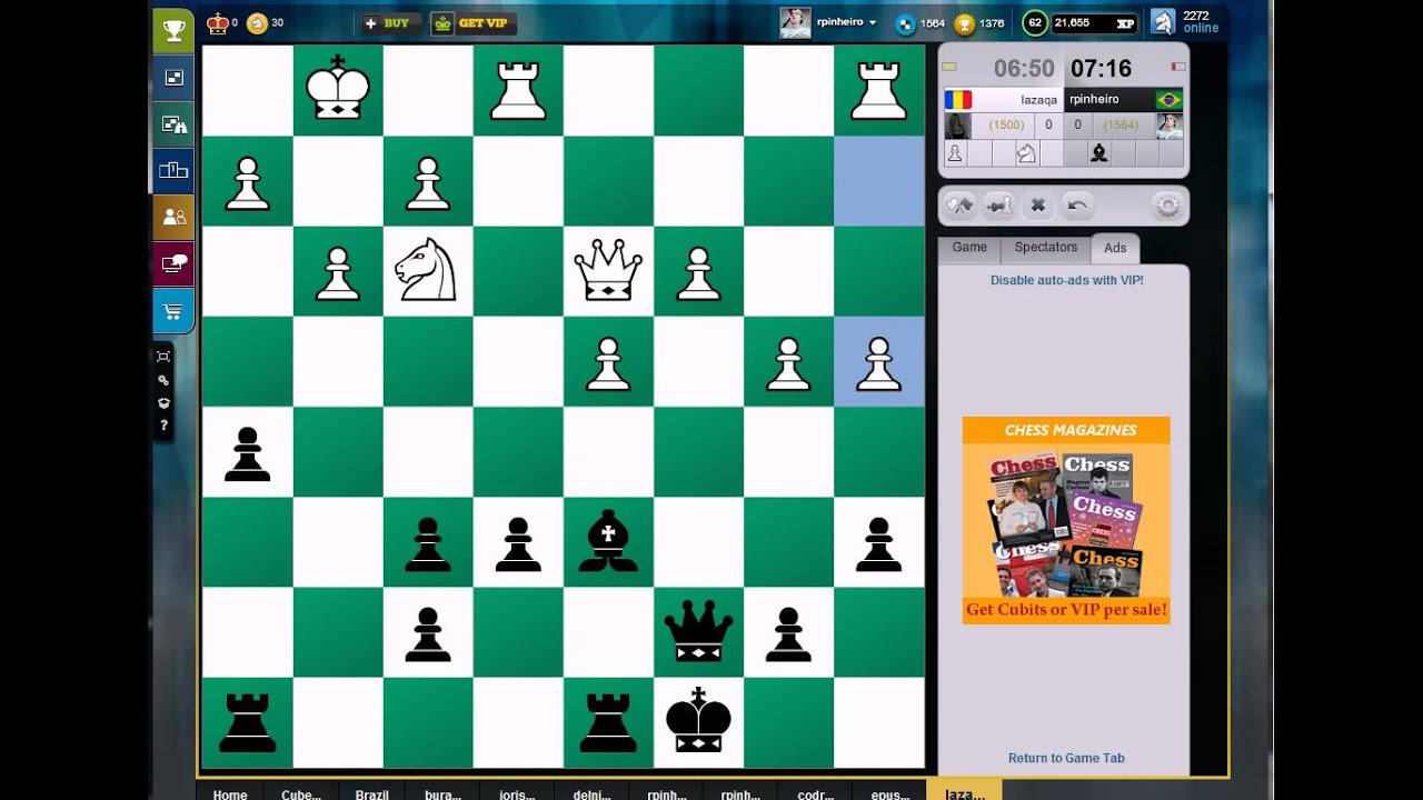 Caro-Kann 001 - 28.02.2014 ( lazaqa vs. rpinheiro - chesscube.com)