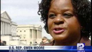 U.S. Rep. Gwen Moore Encourages Woman To Push For Health Care Reform