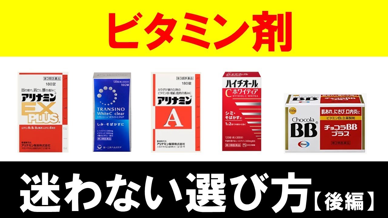 市販のビタミン剤の選び方を紹介します【後編】