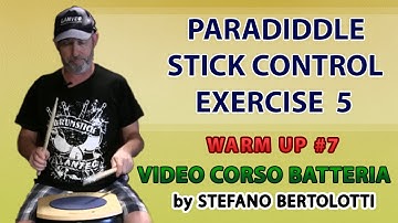 Video Corso Batteria - Warm Up #7 Paradiddle  | Tutorial
