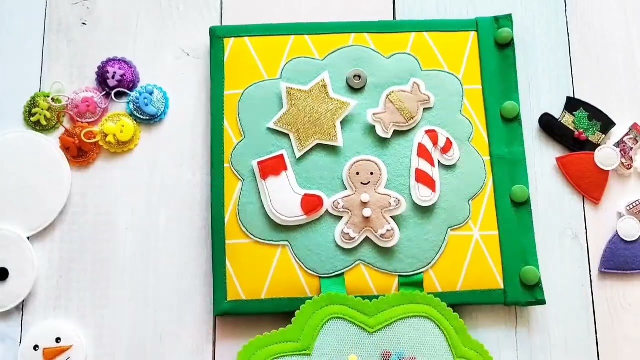 Новогодняя книга из фетра. Возможен повтор на заказ.