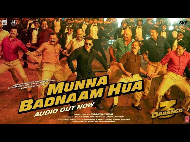 Munna Badnaam Hua Song (Lyrics)-Dabangg3 l Salman Khan,Sonakshi l Badshah,Kamaal l The_Lyrics_seen