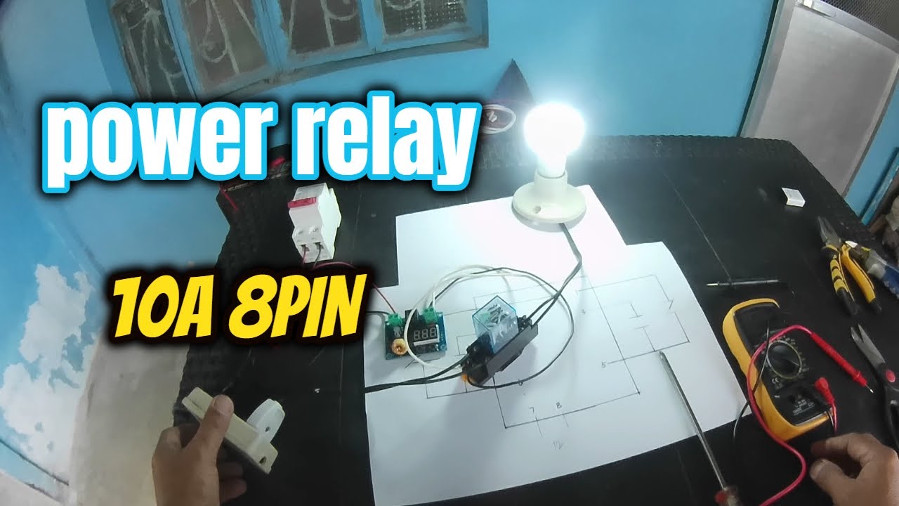 PAANO GAMITIN I Power Relay I Micro Mini Electromagnetic Relay 10A 8PIN Coil