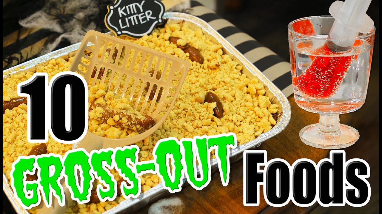 10 Diy Halloween Gross Out Food Ideas With Kalium Kamri Noel Youtube