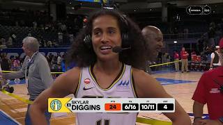 🚨 Skylar Diggins after DROPPING 24pts vs Connecticut Sun | Chicago Sky WNBA women's basketball