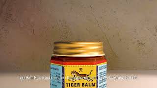 Tiger Balm Red  For Effective Relief From Muscle And Back Pain 6s Ad