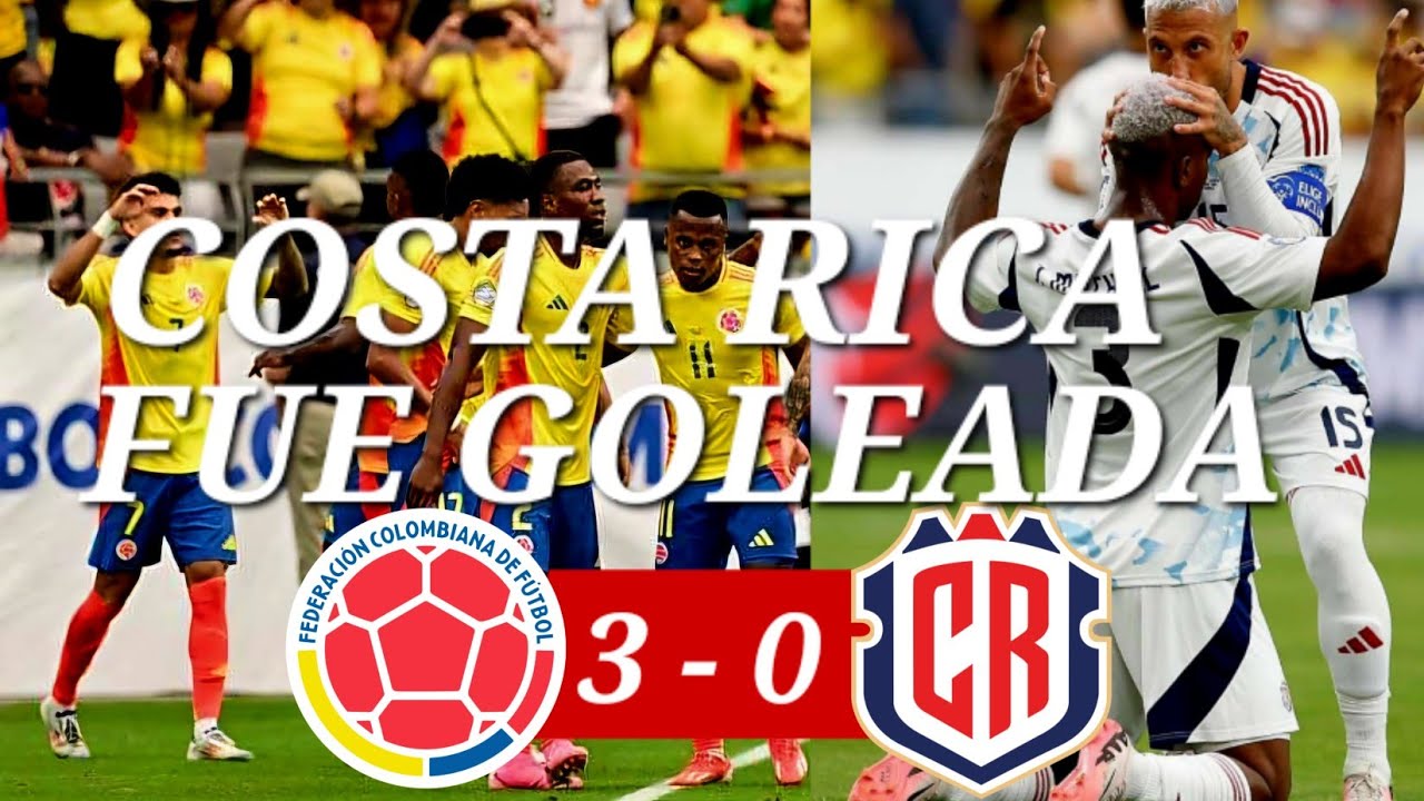 COLOMBIA 3 - 0 COSTA RICA | LOS TICOS HUMILLADOS | COPA AMÉRICA 2024 ...