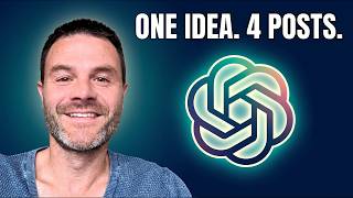 How I Write LinkedIn Posts With ChatGPT (One Idea, 4 Platforms)