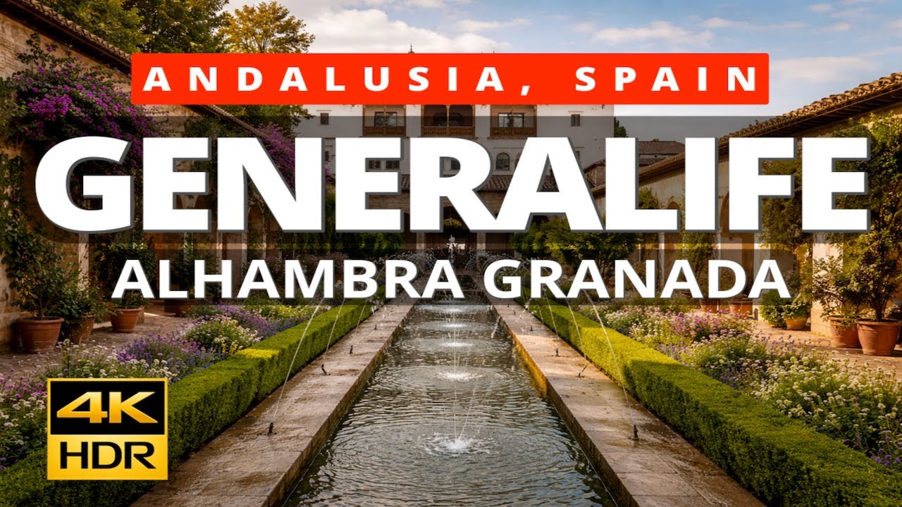 Alhambra Palace – Spain 🇪🇸 | Generalife | 4K UHD