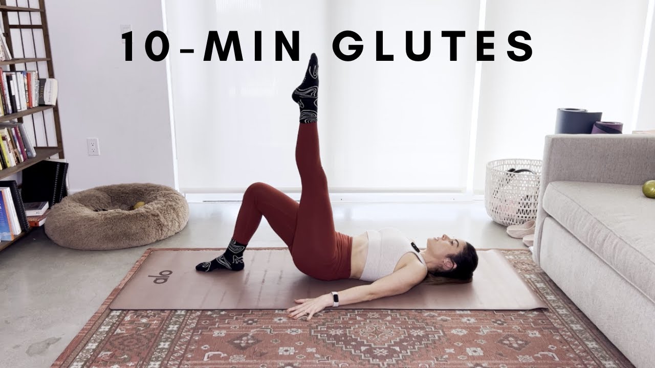 10-Min Pilates Glutes | At Home Pilates Workout | No Equipment - YouTube