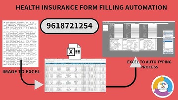 Health Insurance Data Form Filling Auto Typing Software