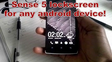 HTC sense 5 lock screen for any android device.