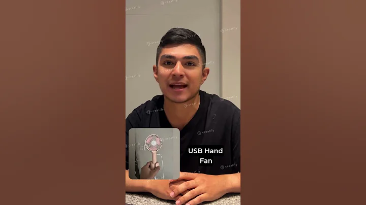 Gesto Mini Portable Usb Hand Fan   3 Speed Modes Handheld Fan for Summer With 1200 mAh Battery   Rec