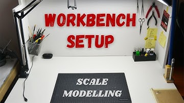 Scale Model Workbench Setup | Minimal Scale Model Workbench Tour