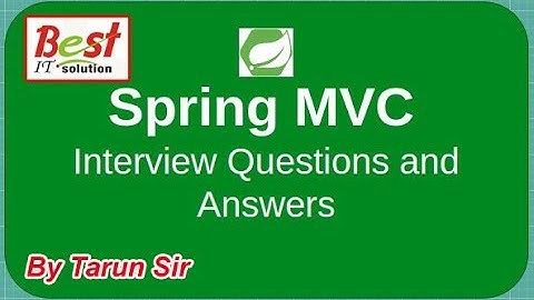Spring Mvc Interview Question and answer