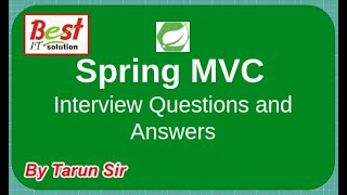 Spring Mvc Interview Question and answer