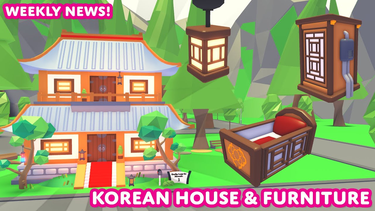🐲 LUNAR NEW YEAR WEEK 2! 🌙 Korean House and Furniture Set! 🪙 Adopt Me on  Roblox