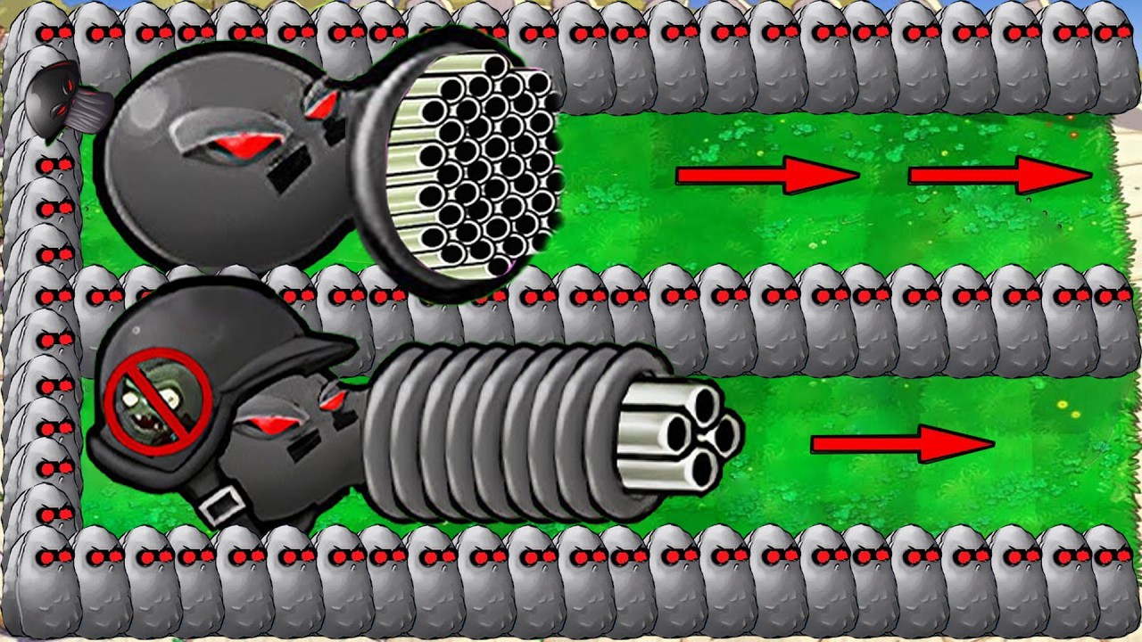 Doom Gatling X Doom Peashooter X Team Nut Attack Doom Dr.Zomboss - Plants vs Zombies Hack