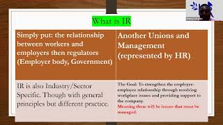 Understanding Industrial Relations Union and Management Engagement