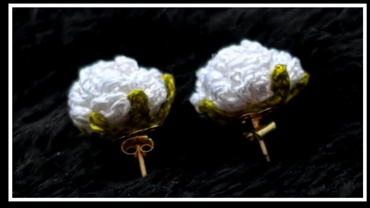 How to make crochet earrings |beautiful flower earrings | valentine 💘 day special 🥀🌺