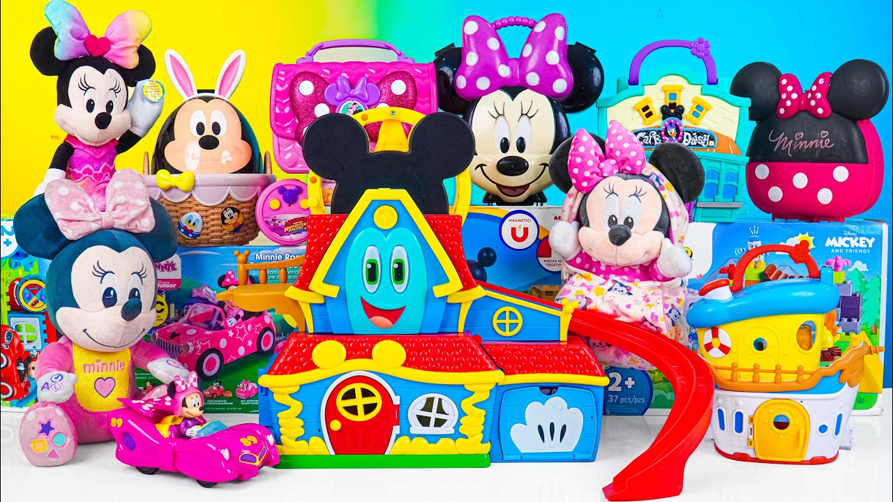 Mickey ASMR🐭Satisfying with Unboxing Disney Minnie Mouse Jumbo Fun House Playset | Review Toys ASMR