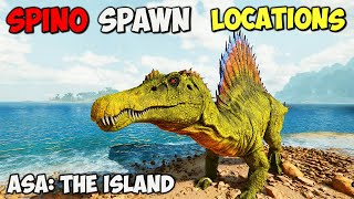 ASA: BEST Spino Spawn LOCATIONS | ARK Survival Ascended The Island