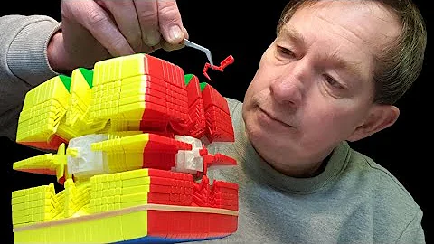 FULL assembly of MoYu 21x21x21 (21x21 Rubik's Cube Puzzle)