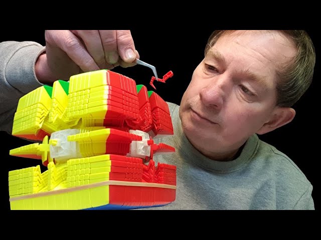 FULL assembly of MoYu 21x21x21 (21x21 Rubik's Cube Puzzle) - YouTube