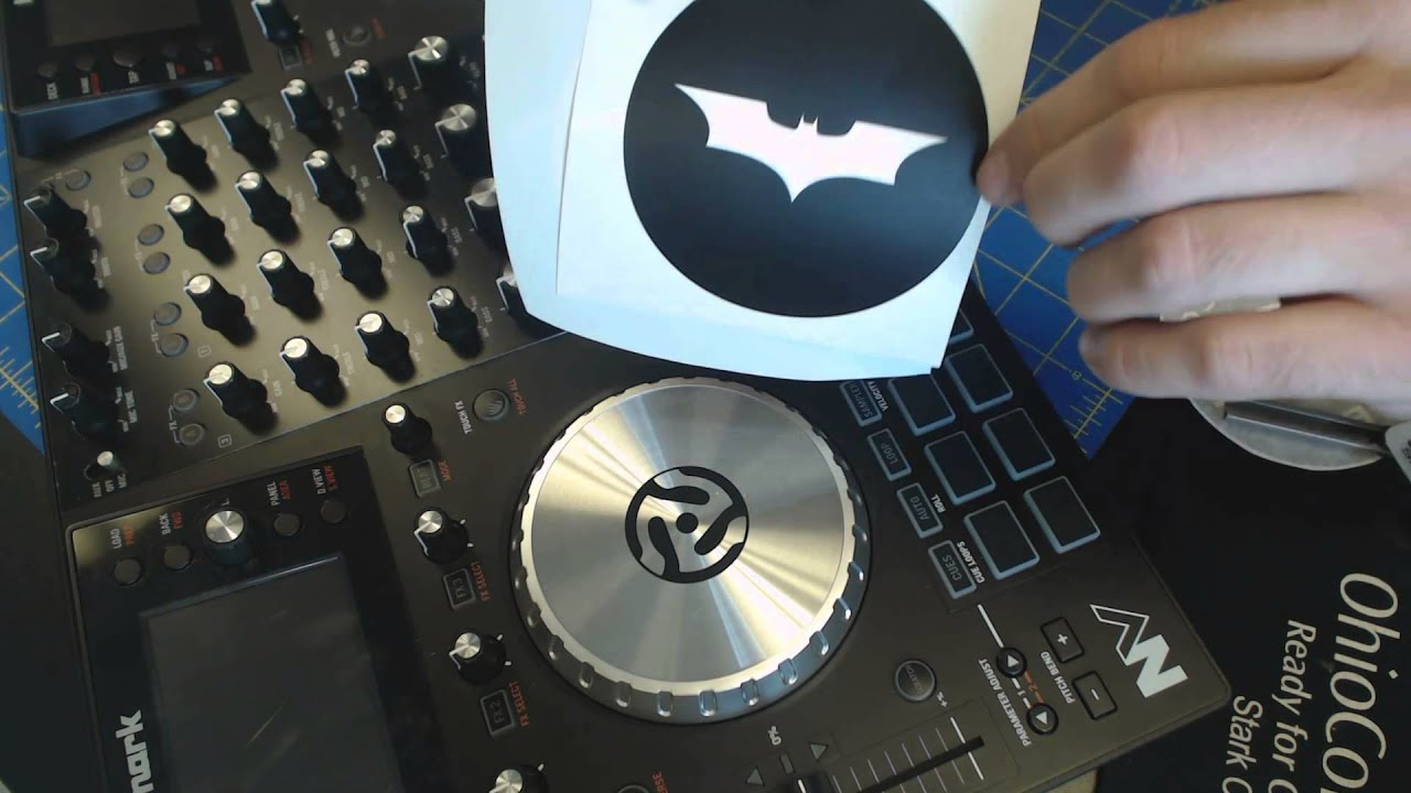 Numark Sticker NEW Numark NV Platter Custom Decals - YouTube