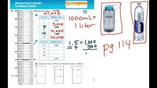 Math Lesson 4-4 Measuring Liquids in Metric Units