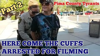 1st Amendment Audit - FAIL - Pima County Jail - YOURE UNDER ARREST TOO - Livestream - Pt. 2