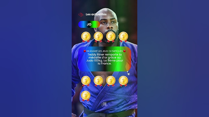 🚨🥇🇫🇷 ALERTE INFO - Teddy #Riner remporte la médaille d’or grâce au Judo 100kg. #Paris2024