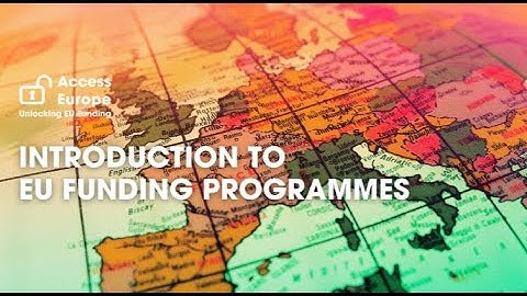 Introduction to EU Funding Programmes