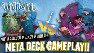 [SET 11 GAMEPLAY] Emerald Sapphire Control vs Blurple DISNEY LORCANA SET 11 Winterspell